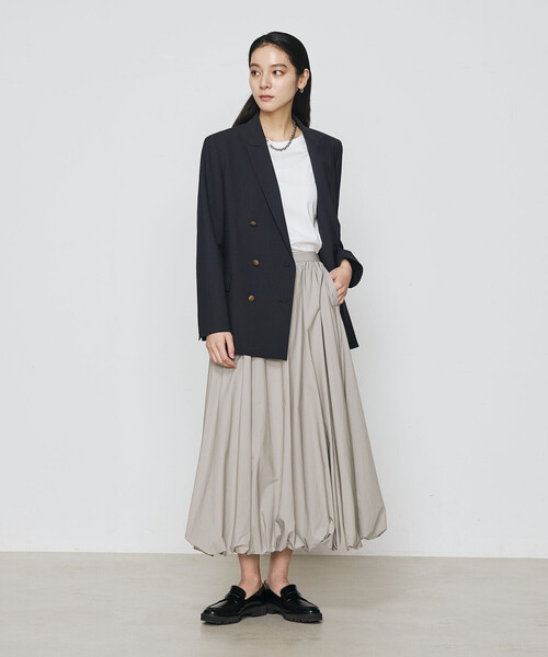 COMME CA(コムサ)の「〔 TALLサイズ 〕 アルビ二スタスムース強シルケット プルオーバー(Tシャツ/カットソー・レディース・キャメル/ホワイト/ブラック・13号/15号)」の8枚目の写真
