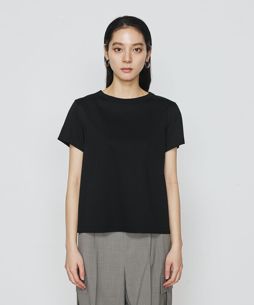 COMME CA(コムサ)の「〔 TALLサイズ 〕 アルビ二スタスムース強シルケット プルオーバー(Tシャツ/カットソー・レディース・キャメル/ホワイト/ブラック・13号/15号)」の16枚目の写真
