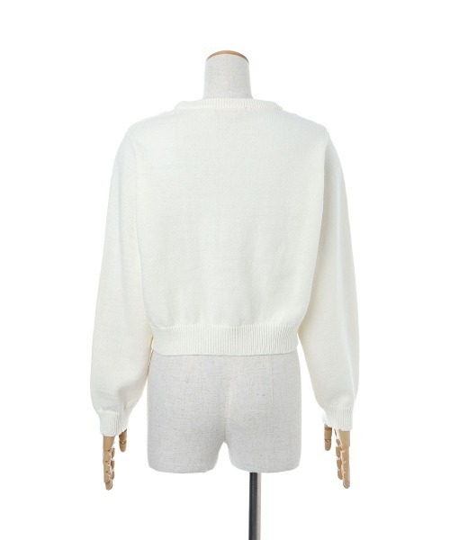 F i.n.t（フィント）の「プチローズ刺繍ニットプルオーバー/fint フィント（ニット/セーター・レディース・オフホワイト/ライトベージュ・FREE）」の16枚目の写真