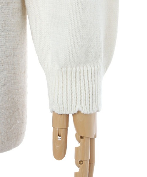 F i.n.t（フィント）の「プチローズ刺繍ニットプルオーバー/fint フィント（ニット/セーター・レディース・オフホワイト/ライトベージュ・FREE）」の19枚目の写真