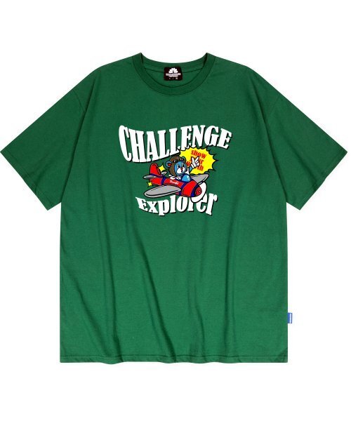TRIPSHION(トリップション)の「CHALENGE PILOT GRAPHIC Tシャツ - グリーン(Tシャツ/カットソー・メンズ・その他・LARGE/MEDIUM/X-LARGE)」の1枚目の写真
