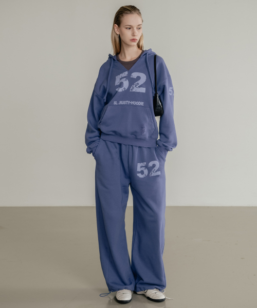 SSIN AND LEE（シンアンドリー）の「(UNI) ラスティコットンスウェットパンツブルー（スウェットパンツ・レディース・その他・SMALL/MEDIUM/LARGE）」の4枚目の写真