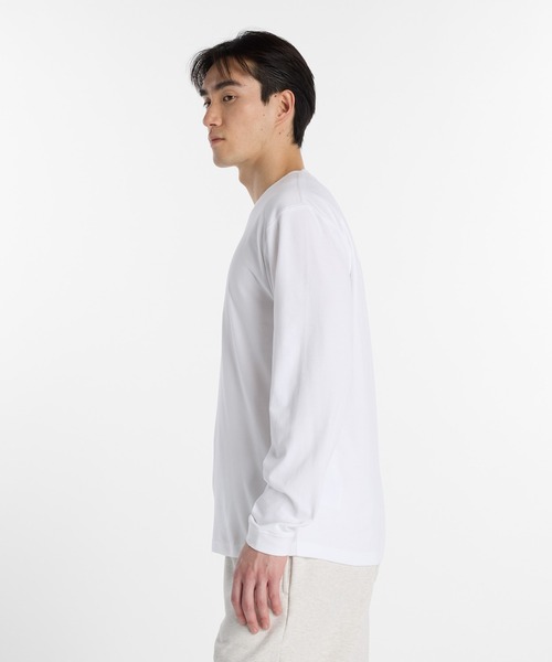 NEW BALANCE(ニューバランス)の「大谷翔平オールウェイズオンロゴ長袖Tシャツ(Tシャツ/カットソー・メンズ・ネイビー/ホワイト/ブラック・SMALL/MEDIUM/LARGE/X-LARGE/XX-LARGE/XXX-LARGE)」の4枚目の写真