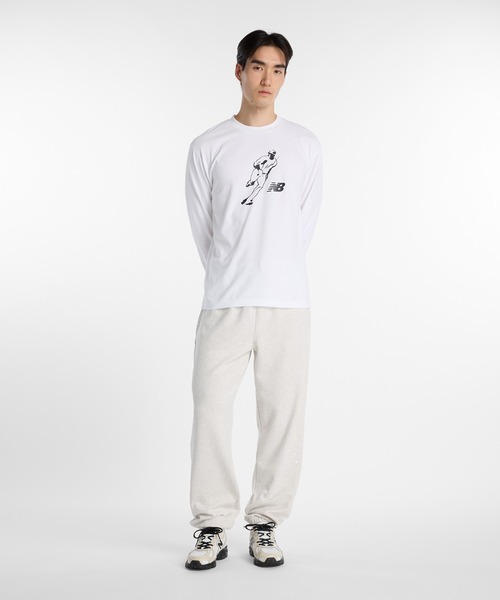 NEW BALANCE(ニューバランス)の「大谷翔平オールウェイズオンロゴ長袖Tシャツ(Tシャツ/カットソー・メンズ・ネイビー/ホワイト/ブラック・SMALL/MEDIUM/LARGE/X-LARGE/XX-LARGE/XXX-LARGE)」の9枚目の写真