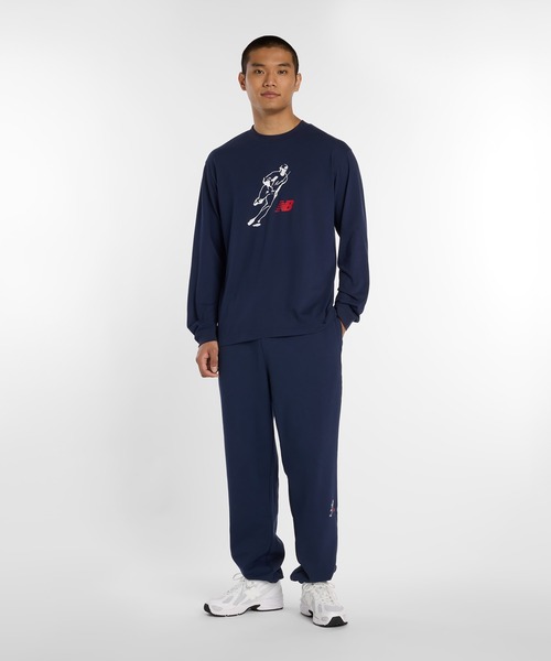 NEW BALANCE(ニューバランス)の「大谷翔平オールウェイズオンロゴ長袖Tシャツ(Tシャツ/カットソー・メンズ・ネイビー/ホワイト/ブラック・SMALL/MEDIUM/LARGE/X-LARGE/XX-LARGE/XXX-LARGE)」の20枚目の写真