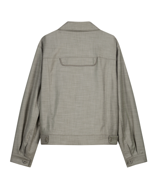UNGIMMICK(アンジミック)の「CROPPED PANEL TWILL JACKET (MOCHA)(その他アウター・メンズ・その他・MEDIUM/LARGE)」の2枚目の写真