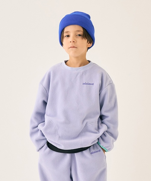 minimal（ミニマル）の「フリースプルオーバー（スウェット・キッズ・マジェンタ/ラベンダー/チャコール/ミント/オフホワイト/ダークオレンジ・100cm/110cm/130cm/90cm/120cm/140cm）」の5枚目の写真