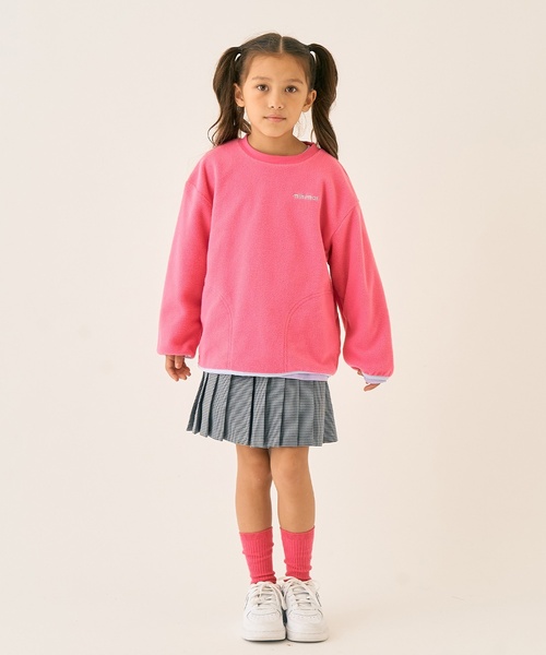 minimal（ミニマル）の「フリースプルオーバー（スウェット・キッズ・マジェンタ/ラベンダー/チャコール/ミント/オフホワイト/ダークオレンジ・100cm/110cm/130cm/90cm/120cm/140cm）」の10枚目の写真