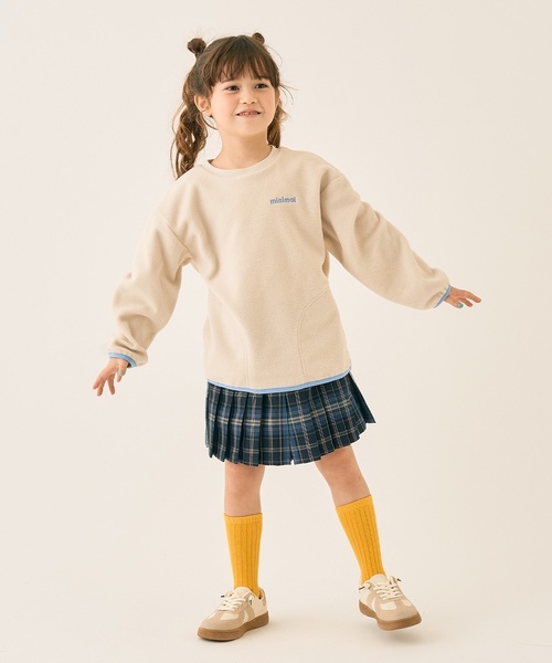 minimal（ミニマル）の「フリースプルオーバー（スウェット・キッズ・マジェンタ/ラベンダー/チャコール/ミント/オフホワイト/ダークオレンジ・100cm/110cm/130cm/90cm/120cm/140cm）」の9枚目の写真