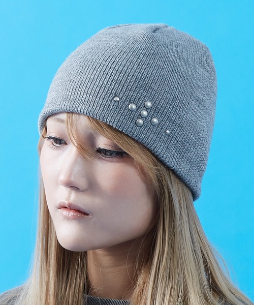 improves(インプローブス)の「スタッズ ニットキャップ(ニットキャップ/ビーニー・メンズ・ブラック/グレー/ホワイト・FREE)」の3枚目の写真