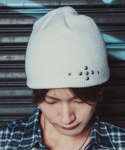 improves(インプローブス)の「スタッズ ニットキャップ(ニットキャップ/ビーニー・メンズ・ブラック/グレー/ホワイト・FREE)」の4枚目の写真