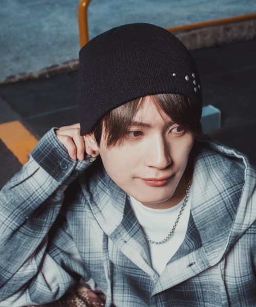 improves(インプローブス)の「スタッズ ニットキャップ(ニットキャップ/ビーニー・メンズ・ブラック/グレー/ホワイト・FREE)」の8枚目の写真