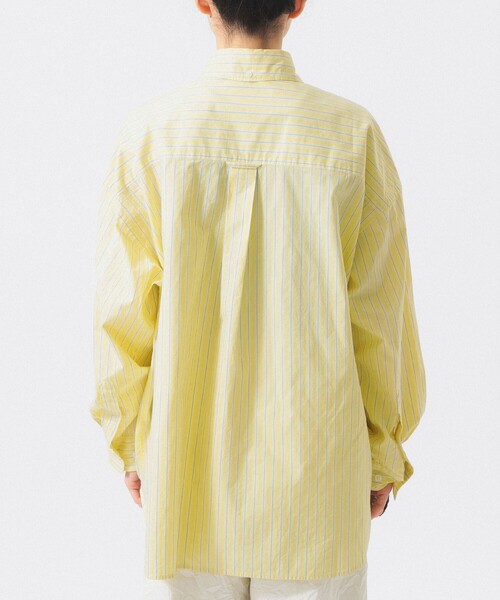 BEAMS BOY(ビームスボーイ)の「ドビー ストライプ ビッグ BDシャツ(シャツ/ブラウス・レディース・イエロー/グレー/ピンク・ONE SIZE)」の16枚目の写真