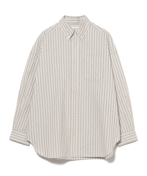 BEAMS BOY(ビームスボーイ)の「ドビー ストライプ ビッグ BDシャツ(シャツ/ブラウス・レディース・イエロー/グレー/ピンク・ONE SIZE)」の19枚目の写真