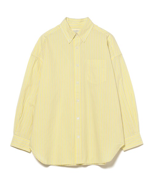 BEAMS BOY（ビームスボーイ）の「ドビー ストライプ ビッグ BDシャツ（シャツ/ブラウス・レディース・イエロー/グレー/ピンク・ONE SIZE）」の8枚目の写真