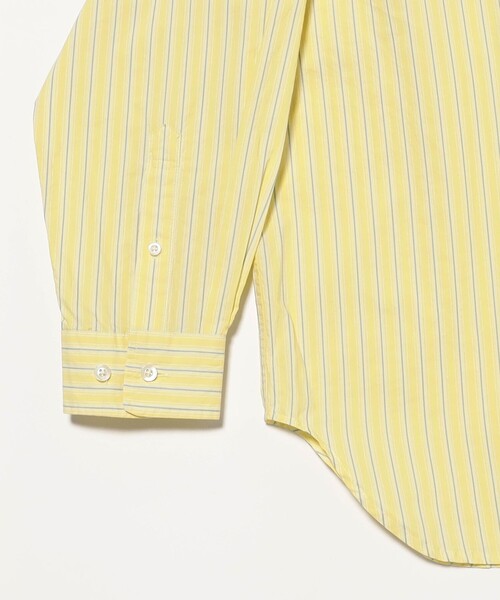 BEAMS BOY（ビームスボーイ）の「ドビー ストライプ ビッグ BDシャツ（シャツ/ブラウス・レディース・イエロー/グレー/ピンク・ONE SIZE）」の10枚目の写真