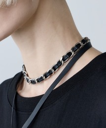 CASPER JOHN AIVER（キャスパージョンアイバー）の「AFF AIVER　編込みチェーンチョーカーネックレス　MADE IN JAPAN（チョーカー）」