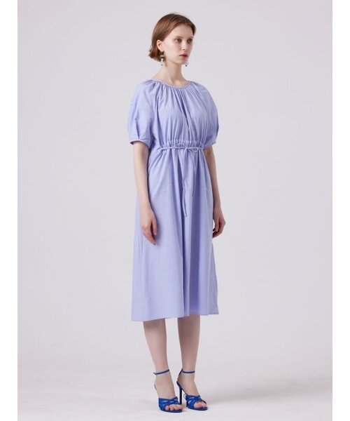 AYIHOLIC CASHMERE（アイホリックカシミア）の「パフスリーブ シャーリングマキシワンピース（ワンピース・レディース・パープル・FREE）」の3枚目の写真