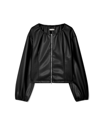 Yuje（ユジェ）の「LEATHER BOMBER JACKET (2color)（ライダースジャケット）」