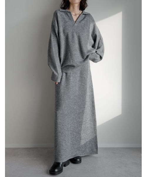 ★新品未使用★カップ付きTシャツ&レギンスセットアップ★定価14,800円★Ｌ★ 2点セット][セットアップ][低身長サイズ有]カシミヤタッチスキッパー