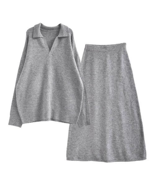 セール】[2点セット][セットアップ][低身長サイズ有]カシミヤタッチ