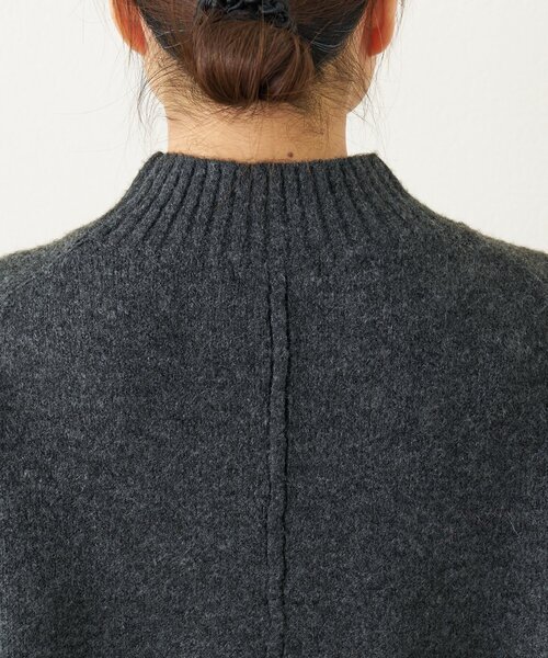 un dix cors（アンディコール）の「《デイリーに活躍◎》ヤクライクモックネックニット（ニット/セーター・レディース・チャコールグレー/モカ/レッド・FREE）」の9枚目の写真