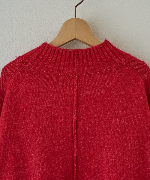 un dix cors（アンディコール）の「《デイリーに活躍◎》ヤクライクモックネックニット（ニット/セーター・レディース・チャコールグレー/モカ/レッド・FREE）」の20枚目の写真