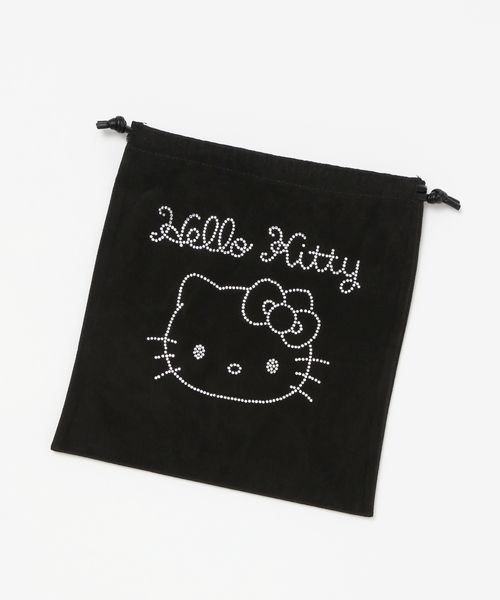 JEANASIS（ジーナシス）の「【ハローキティ】ベロアポーチ/632815（ポーチ・レディース・レッド/ブラウン/ブラック・FREE）」の4枚目の写真