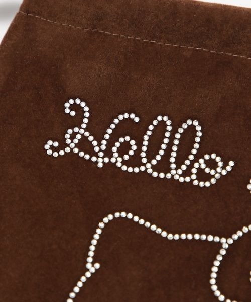 JEANASIS（ジーナシス）の「【ハローキティ】ベロアポーチ/632815（ポーチ・レディース・レッド/ブラウン/ブラック・FREE）」の10枚目の写真