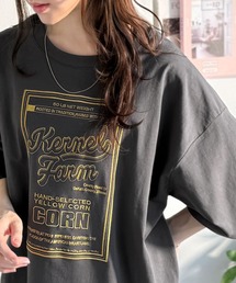 Java（ジャバ）の「《JaVa ジャバコラボ》【接触冷感機能付き】ゆるっと着て、しっかり洒落る。前後2wayパッケージロゴ風刺繍ビッグTEE(半袖)（Tシャツ/カットソー）」