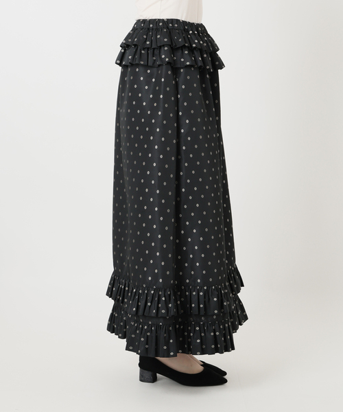 IENA LA BOUCLE（イエナラブークル）の「IENA LA BOUCLE JQタフタフリルスカート（スカート・レディース・ブラック・38/36）」の15枚目の写真