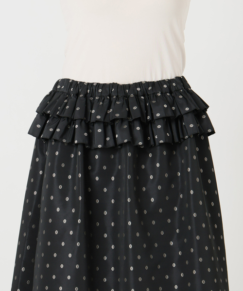 IENA LA BOUCLE（イエナラブークル）の「IENA LA BOUCLE JQタフタフリルスカート（スカート・レディース・ブラック・38/36）」の16枚目の写真