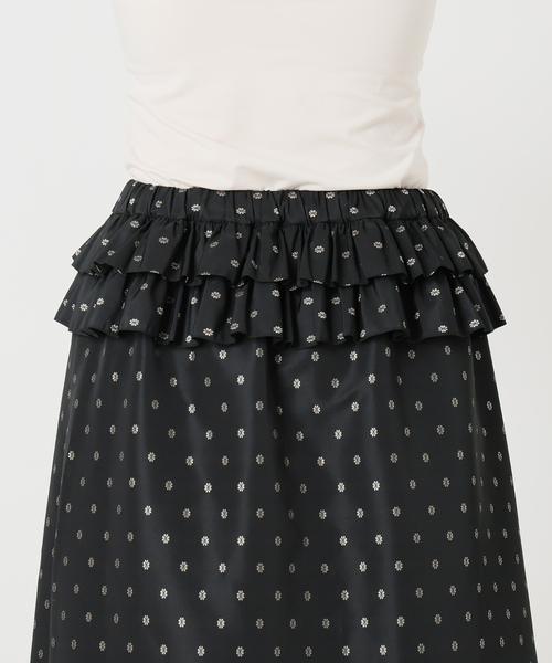 IENA LA BOUCLE（イエナラブークル）の「IENA LA BOUCLE JQタフタフリルスカート（スカート・レディース・ブラック・38/36）」の17枚目の写真