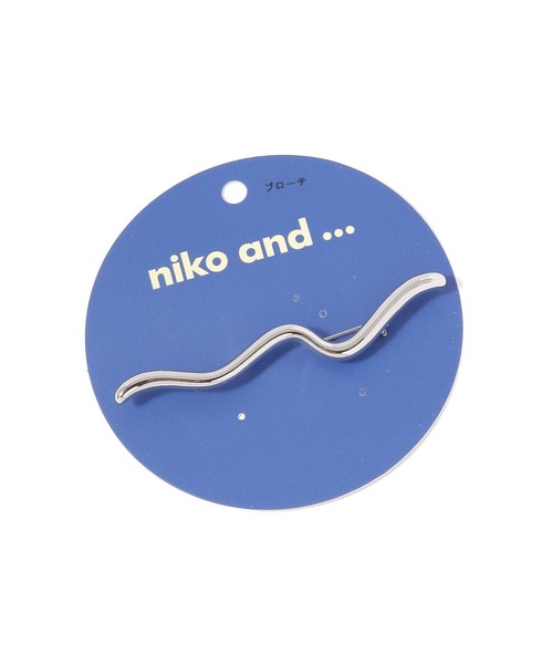niko and...（ニコアンド）の「WAVEブローチ（ブローチ/コサージュ・レディース・グレー/イエロー・0）」の5枚目の写真