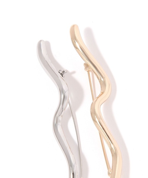 niko and...（ニコアンド）の「WAVEブローチ（ブローチ/コサージュ・レディース・グレー/イエロー・0）」の4枚目の写真