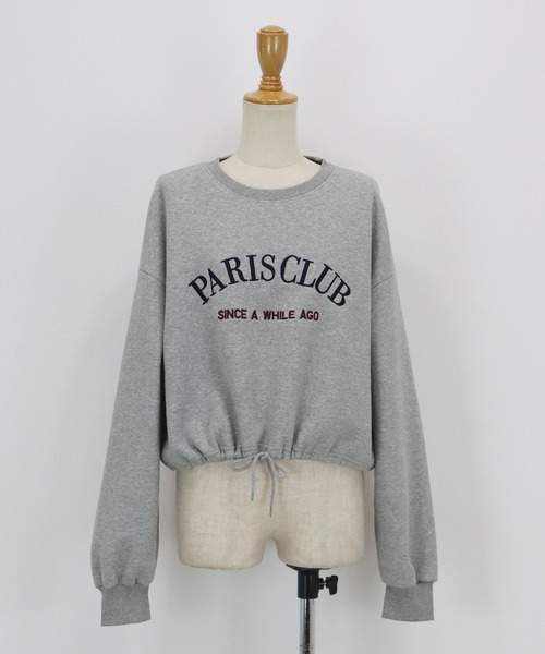 BLUEEAST（ブルーイースト）の「ロゴ刺繍ドロスト裏起毛スウェット（スウェット・レディース・ブラック/アイボリー/グレー・MEDIUM）」の20枚目の写真