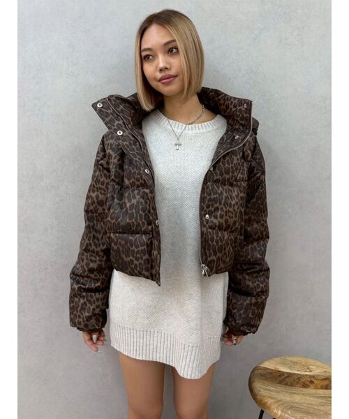 EVRIS（エヴリス）の「2WAYエアリークロップドブルゾン（ダウンジャケット/コート・レディース・その他1/ブラック・FREE）」の4枚目の写真