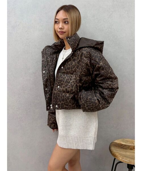 EVRIS（エヴリス）の「2WAYエアリークロップドブルゾン（ダウンジャケット/コート・レディース・その他1/ブラック・FREE）」の6枚目の写真