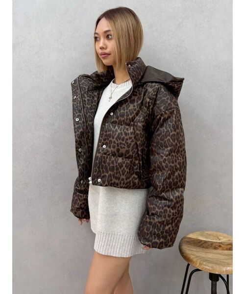 EVRIS（エヴリス）の「2WAYエアリークロップドブルゾン（ダウンジャケット/コート・レディース・その他1/ブラック・FREE）」の7枚目の写真