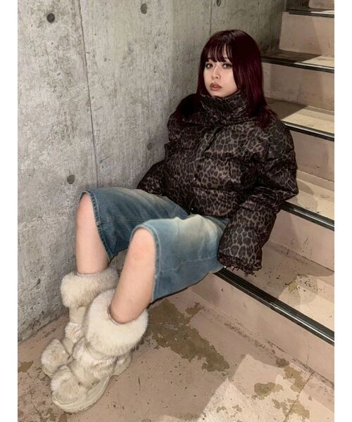 EVRIS（エヴリス）の「2WAYエアリークロップドブルゾン（ダウンジャケット/コート・レディース・その他1/ブラック・FREE）」の13枚目の写真