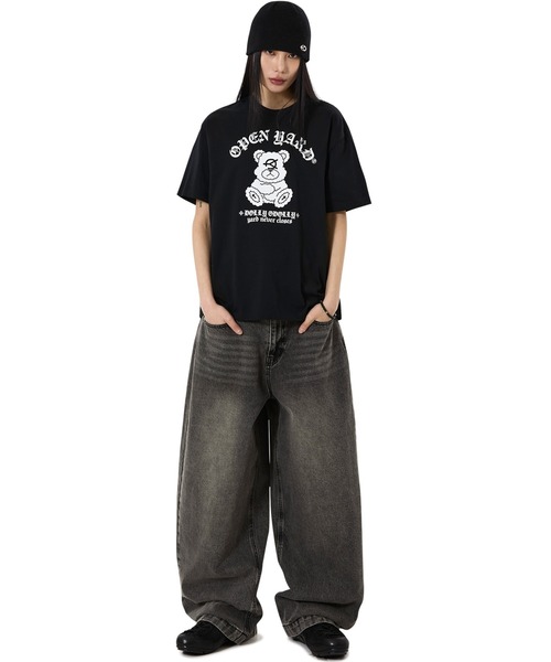 OY(オーワイ)の「『OY/オーワイ』GOTHIC DOLLY TEE /ゴシックドリーTシャツ(Tシャツ/カットソー・レディース・ホワイト/ブラック・L/M)」の6枚目の写真