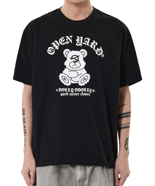 OY(オーワイ)の「『OY/オーワイ』GOTHIC DOLLY TEE /ゴシックドリーTシャツ(Tシャツ/カットソー・レディース・ホワイト/ブラック・L/M)」の3枚目の写真