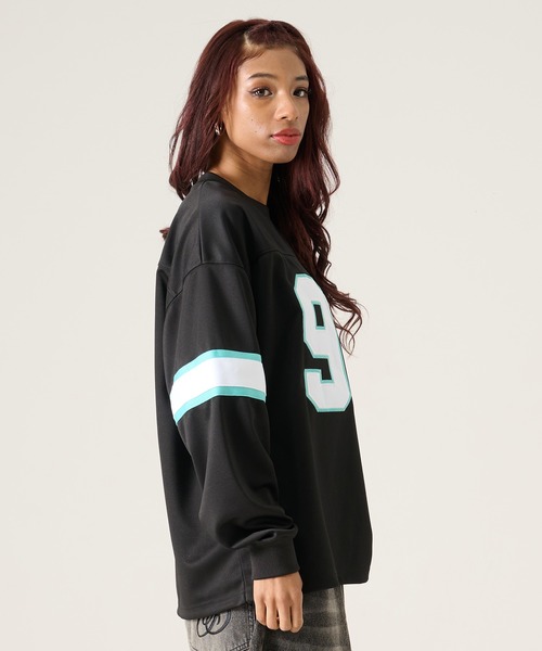 FUBU（ フブ）の「FUBU フブ ブランド Football Shirt / フットボールシャツ ゲームシャツ（Tシャツ/カットソー・メンズ・ホワイト/レッド/ブラック・M/L/XL/XXL）」の20枚目の写真