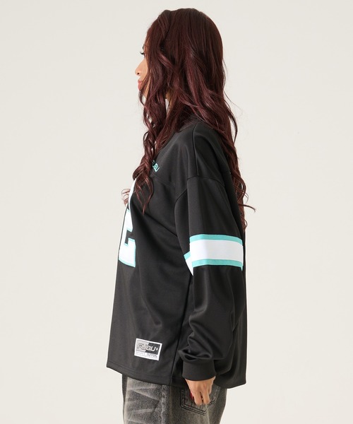 FUBU（ フブ）の「FUBU フブ ブランド Football Shirt / フットボールシャツ ゲームシャツ（Tシャツ/カットソー・メンズ・ホワイト/レッド/ブラック・M/L/XL/XXL）」の19枚目の写真