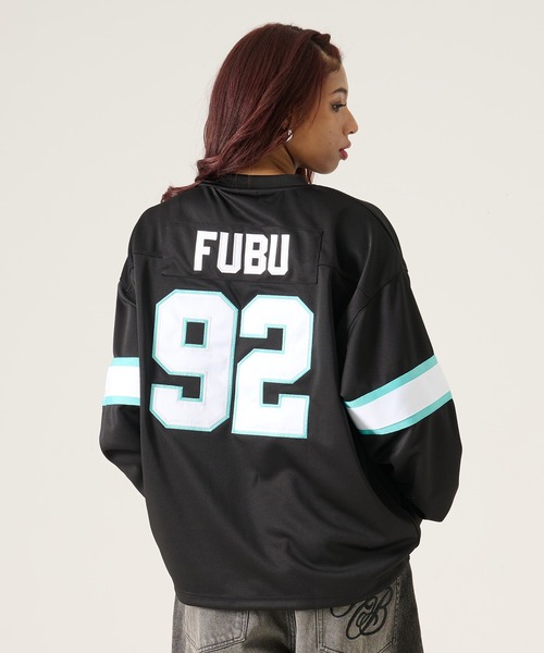 FUBU（ フブ）の「FUBU フブ ブランド Football Shirt / フットボールシャツ ゲームシャツ（Tシャツ/カットソー・メンズ・ホワイト/レッド/ブラック・M/L/XL/XXL）」の18枚目の写真