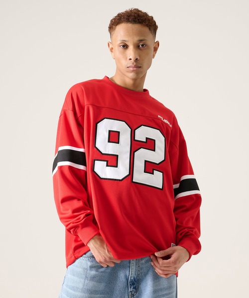 FUBU（ フブ）の「FUBU フブ ブランド Football Shirt / フットボールシャツ ゲームシャツ（Tシャツ/カットソー・メンズ・ホワイト/レッド/ブラック・M/L/XL/XXL）」の22枚目の写真
