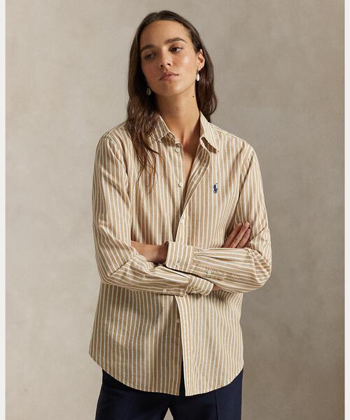 Polo Ralph Lauren ストライプ リネン シャツ POLO RALPH LAUREN / ポロ ラルフ ローレン】ストライプリネンシャツ