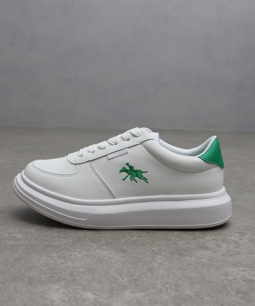 POLO CHAMPS（ポロチャンプス）の「【POLO CHAMPS/ポロチャンプス】ライト ハイソール ロゴスニーカー（スニーカー・メンズ・ホワイト系3/ブラック/ホワイト系1/ホワイト系2・22.5cm/23cm/23.5cm/24cm/24.5cm/25cm/25.5cm/26cm/26.5cm/27cm/28cm）」の14枚目の写真