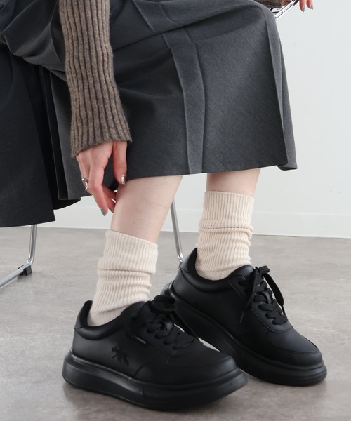 POLO CHAMPS（ポロチャンプス）の「【POLO CHAMPS/ポロチャンプス】ライト ハイソール ロゴスニーカー（スニーカー・メンズ・ホワイト系3/ブラック/ホワイト系1/ホワイト系2・22.5cm/23cm/23.5cm/24cm/24.5cm/25cm/25.5cm/26cm/26.5cm/27cm/28cm）」の5枚目の写真