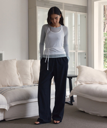 Lace Sheer Pants (Black)